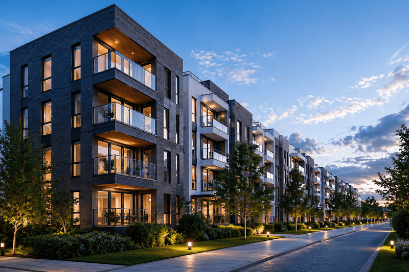 Apartment building exterior