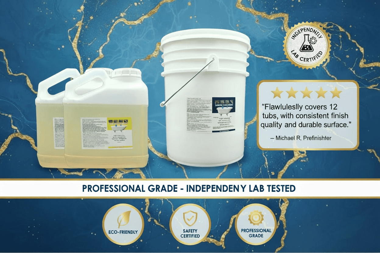 Complete Bathroom Refinishing Kits: Tub, Shower & Sink (DIY & Pro)