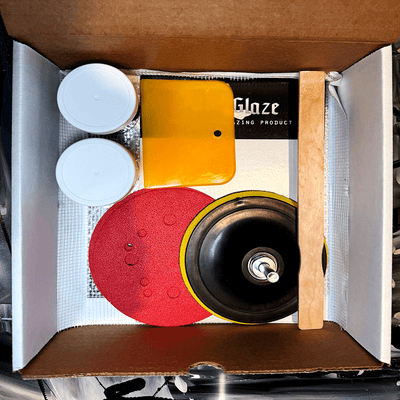 Armoglaze universal chip and crack repair kit for bathtubs, showers, and sinks.
