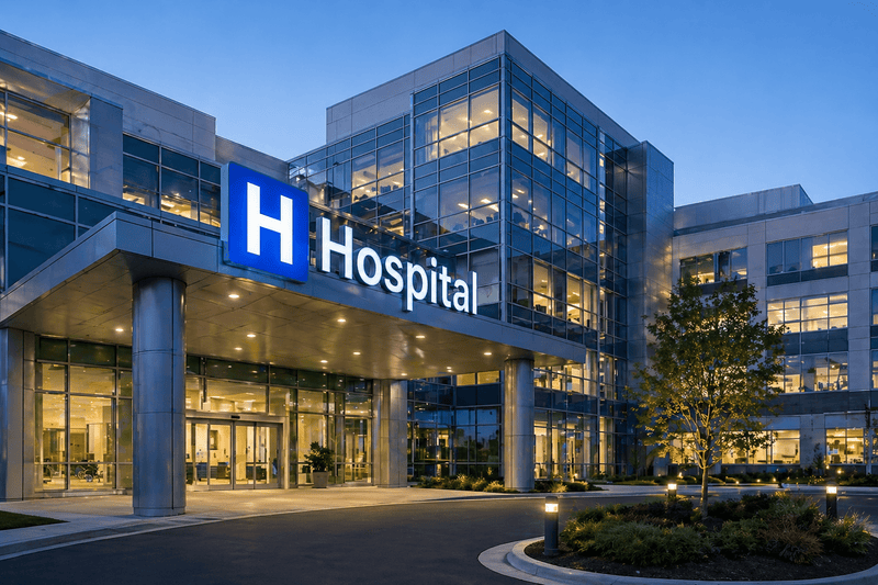 Hospital or medical building