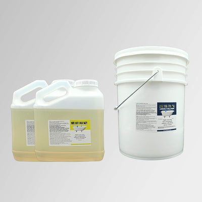 Armoglaze Professional Refinishing kit fo 12 tubs. Professional Easy Pour-On Application, Odorless and Zero VOC, 30kg High-Gloss White Coating, Made in USA